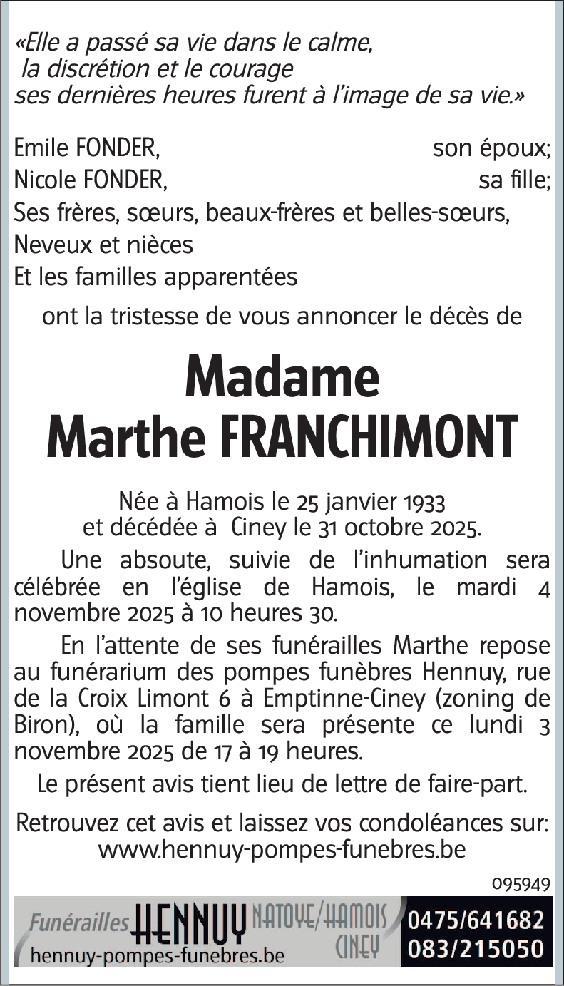 Marthe FRANCHIMONT