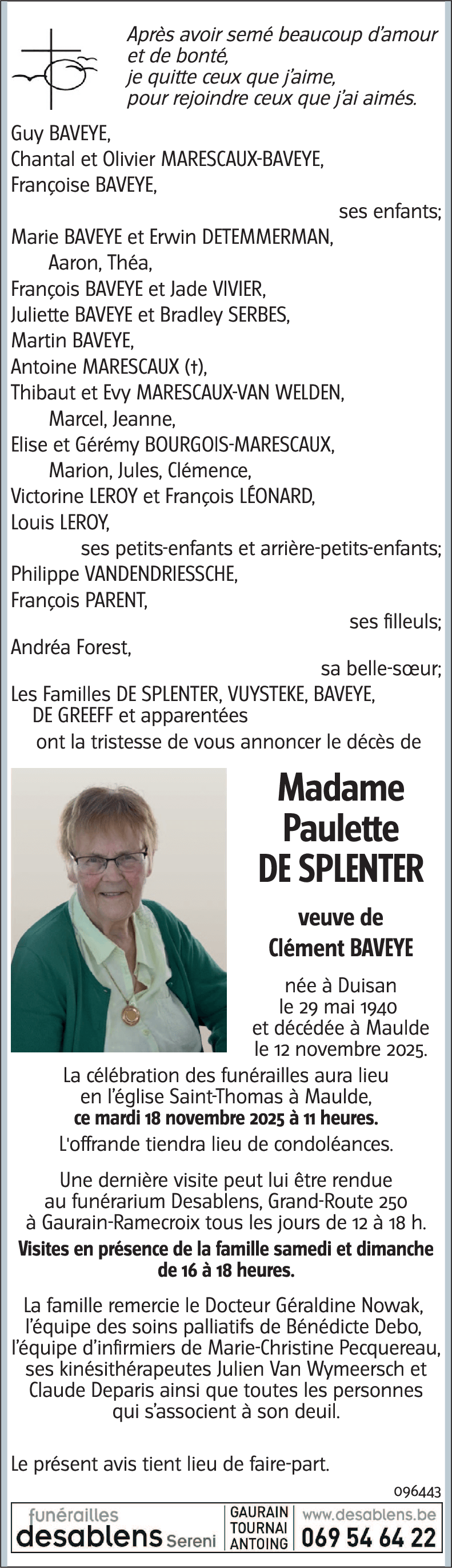 Paulette De Splenter