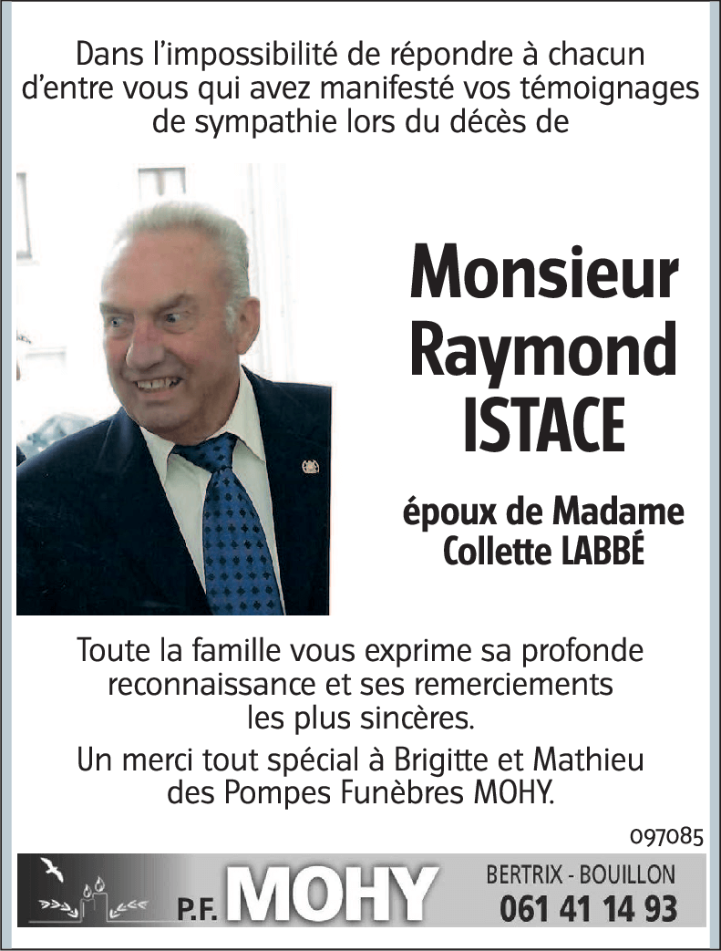 Raymond ISTACE