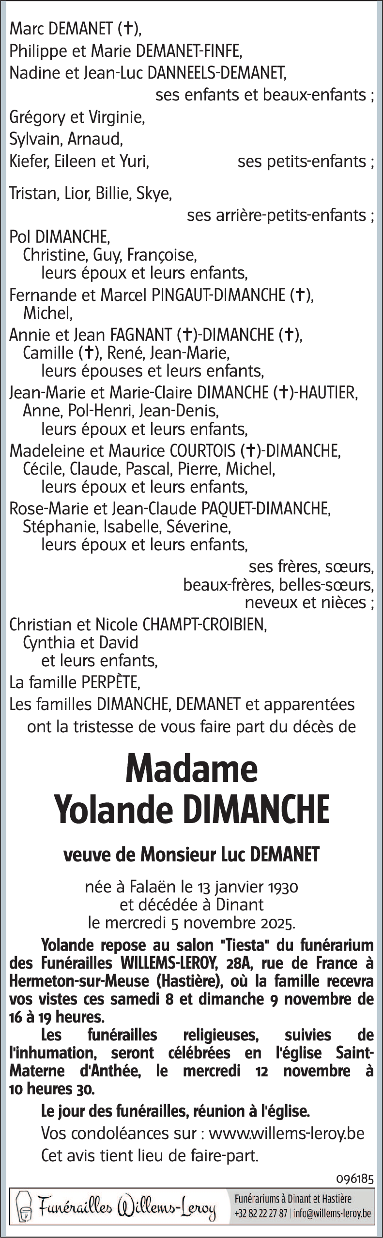 Yolande DIMANCHE