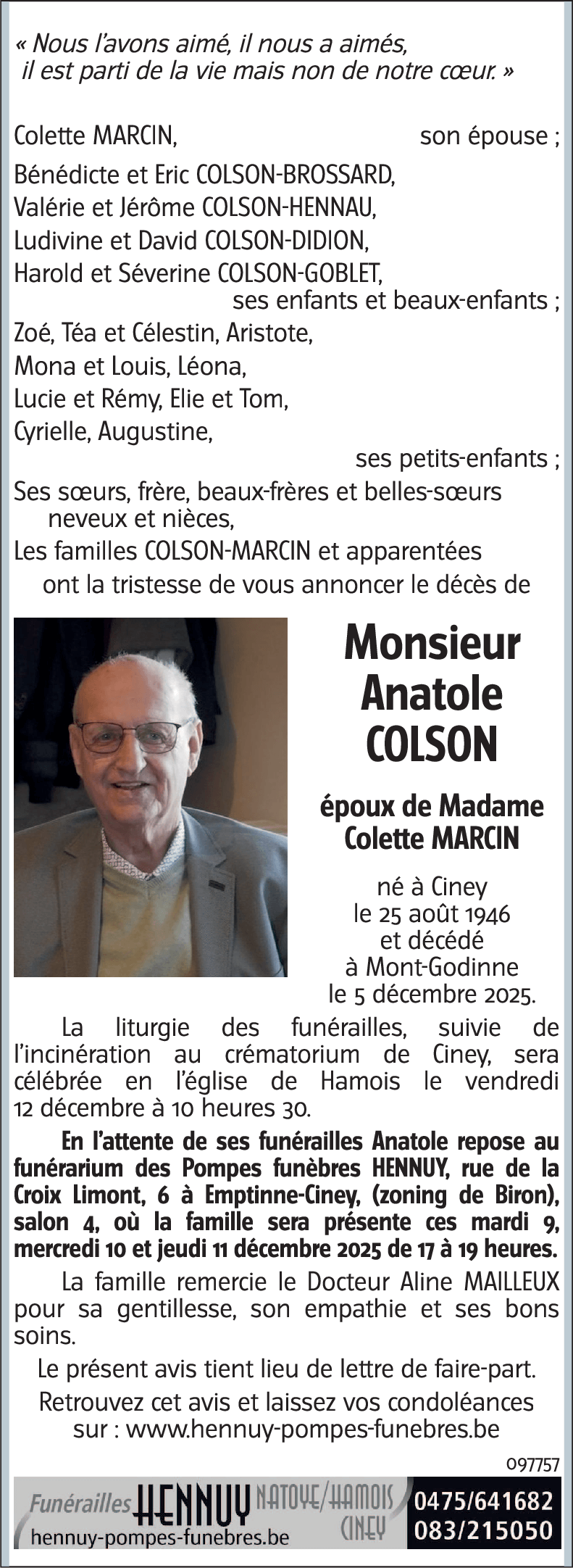 Anatole COLSON