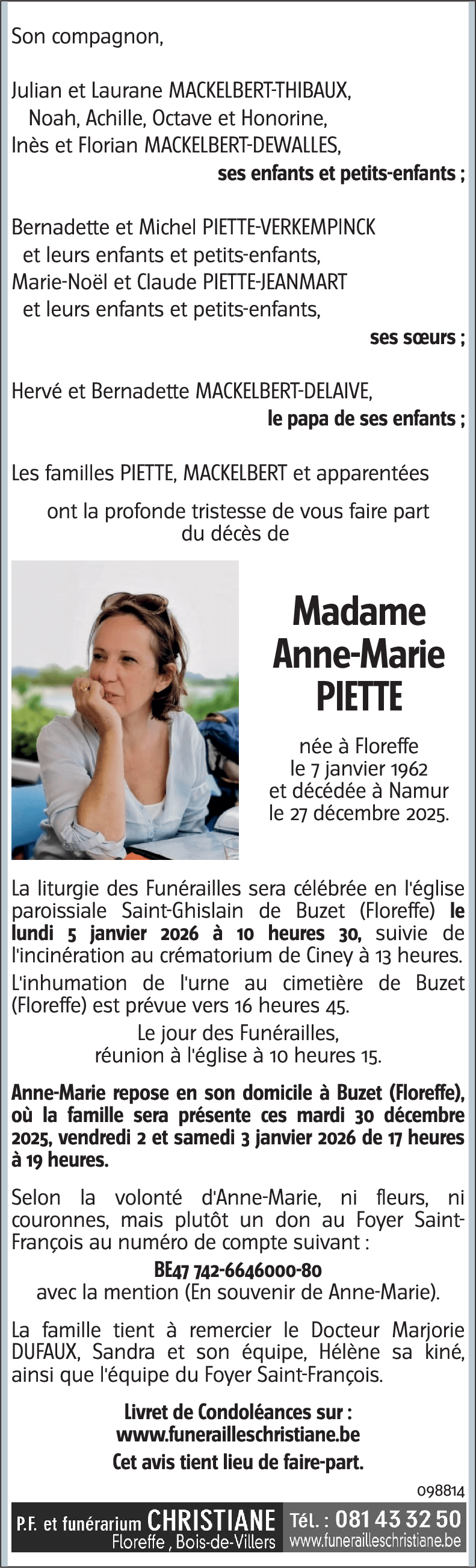 Anne-Marie PIETTE