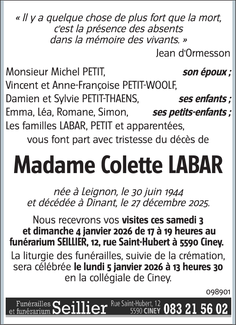 Colette LABAR