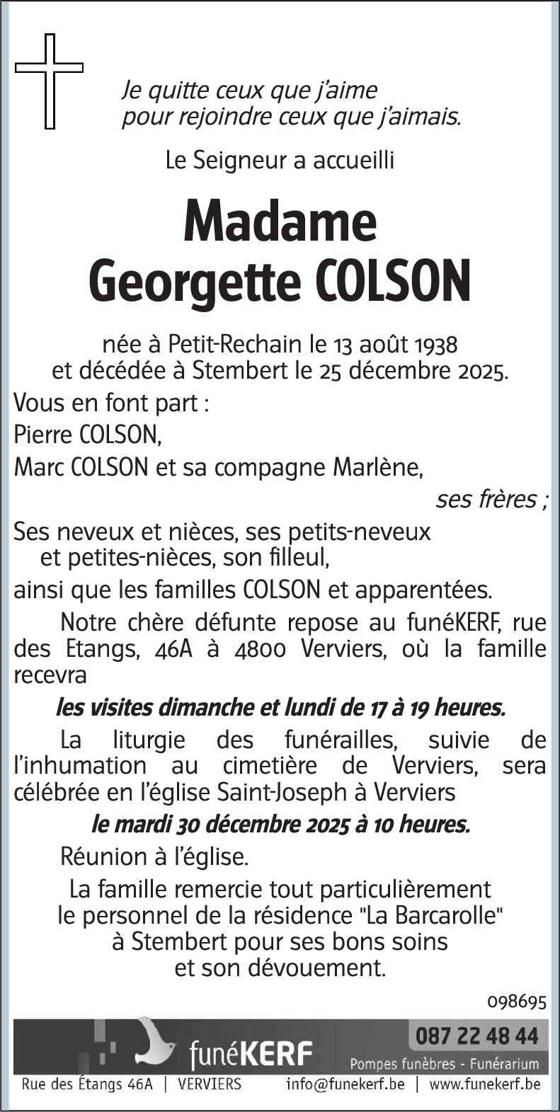 Georgette COLSON