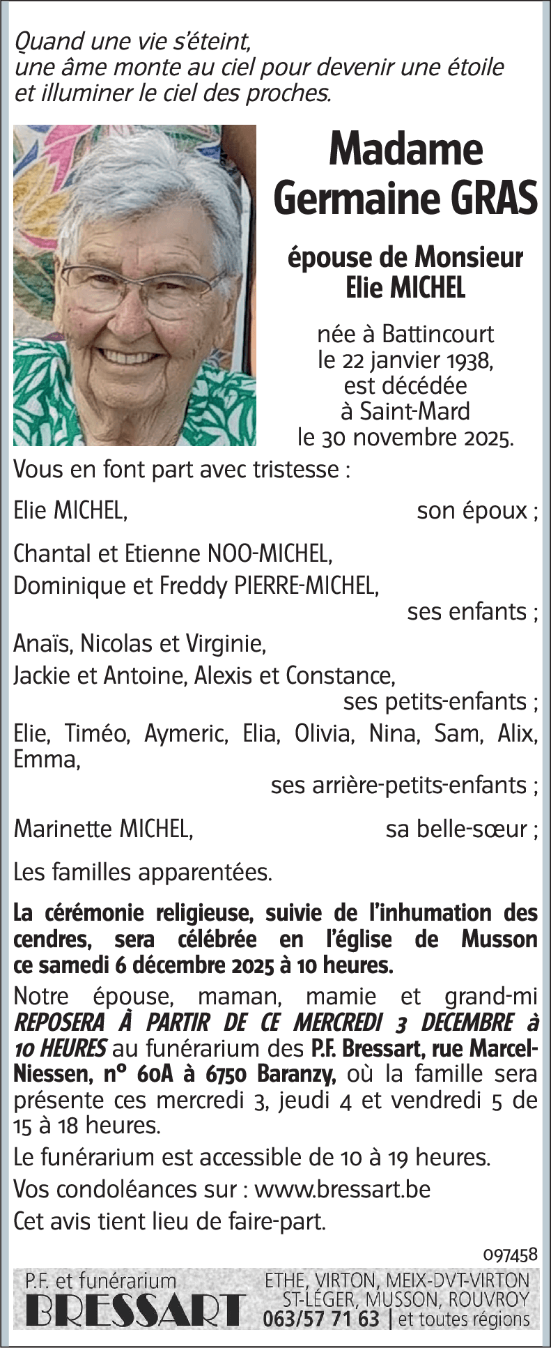 Germaine GRAS
