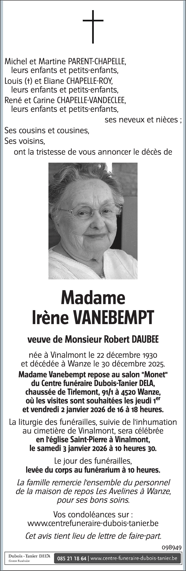 Irène VANEBEMPT