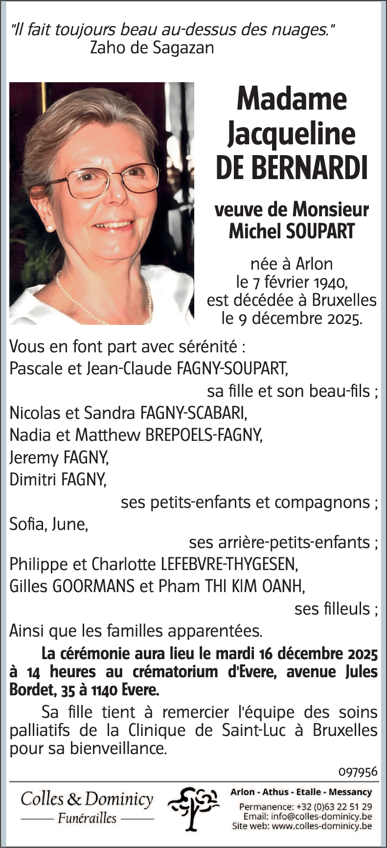 Jacqueline DE BERNARDI