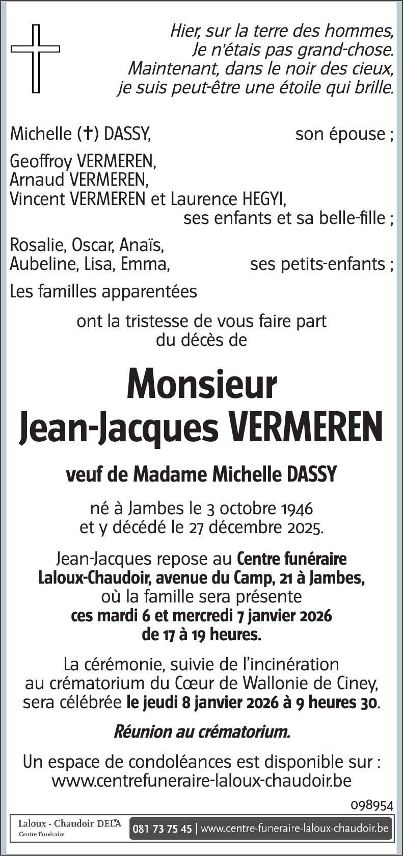 Jean-Jacques VERMEREN