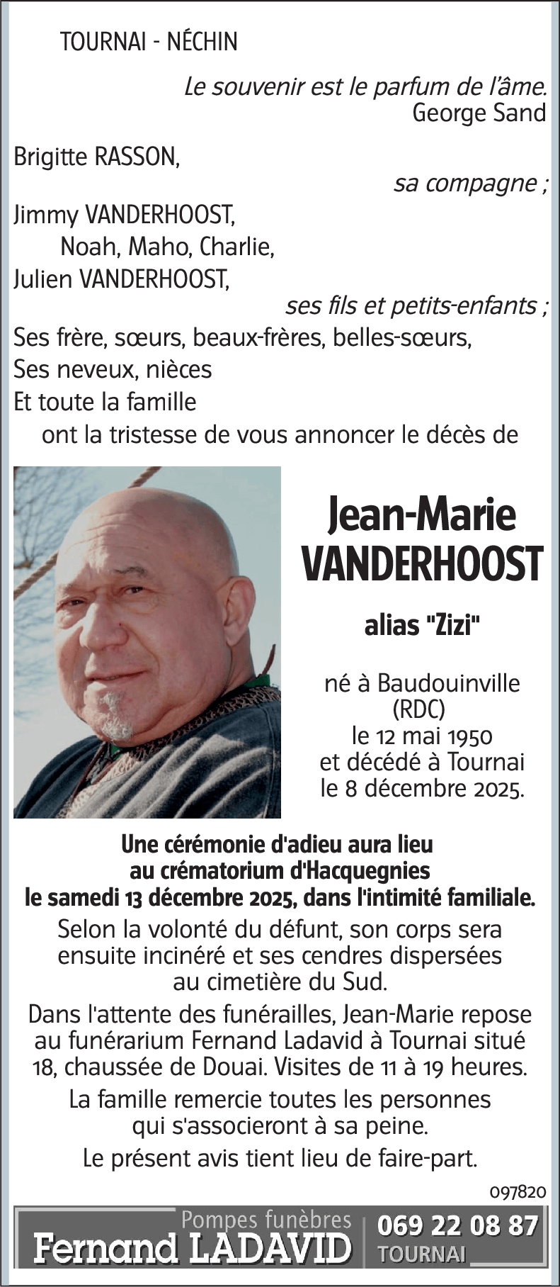Jean-Marie VANDERHOOST