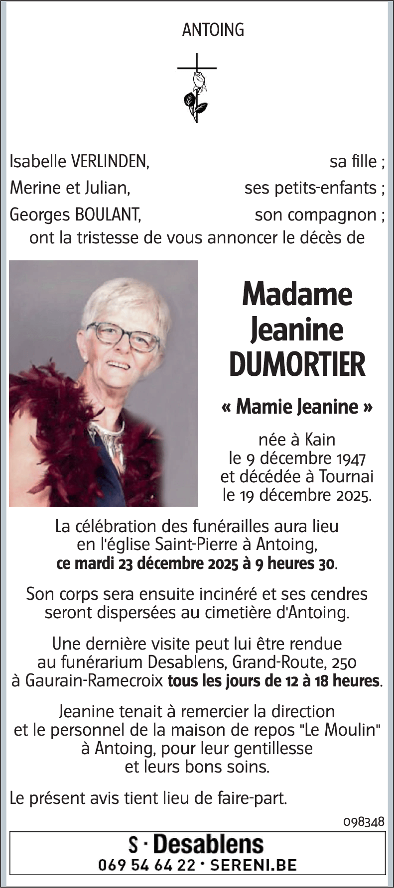Jeanine DUMORTIER