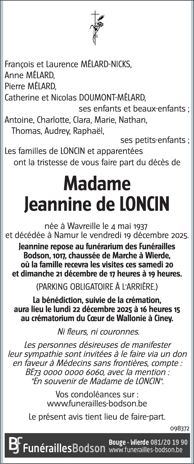 Jeannine de LONCIN