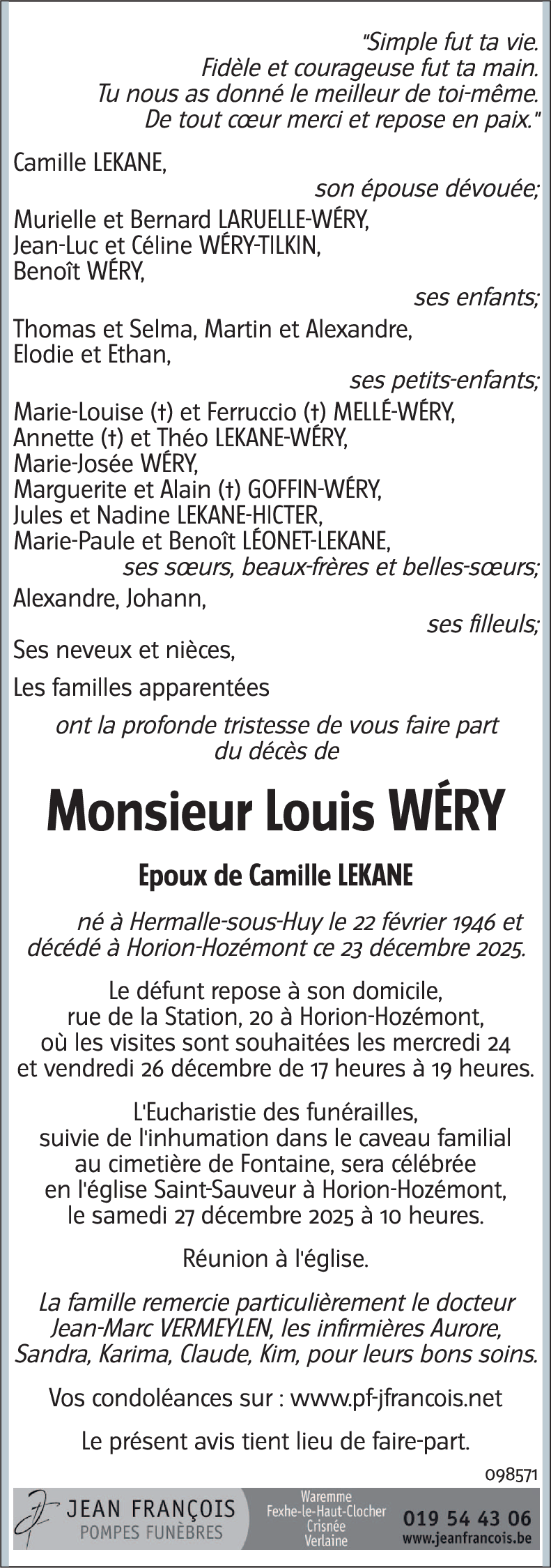 Louis WÉRY