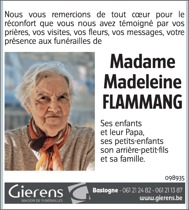 Madeleine FLAMMANG