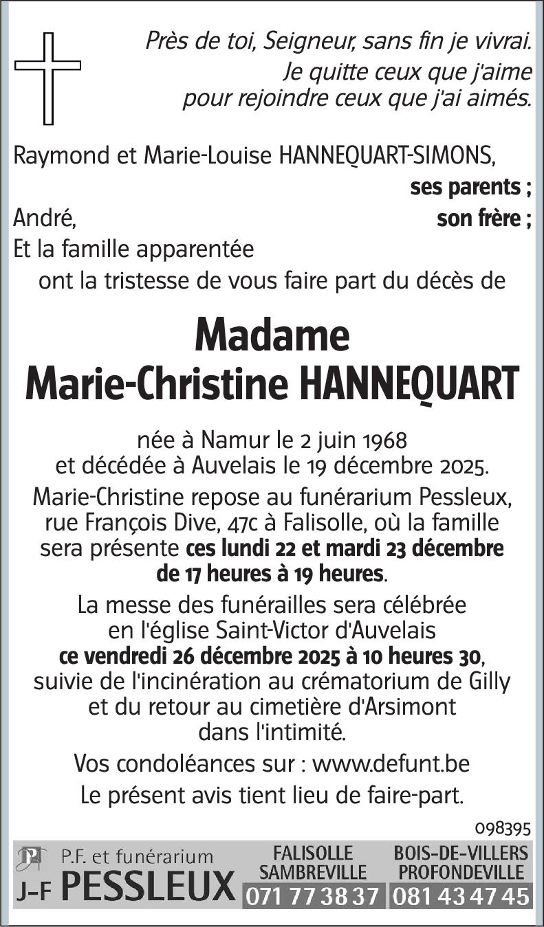 Marie-Christine HANNEQUART