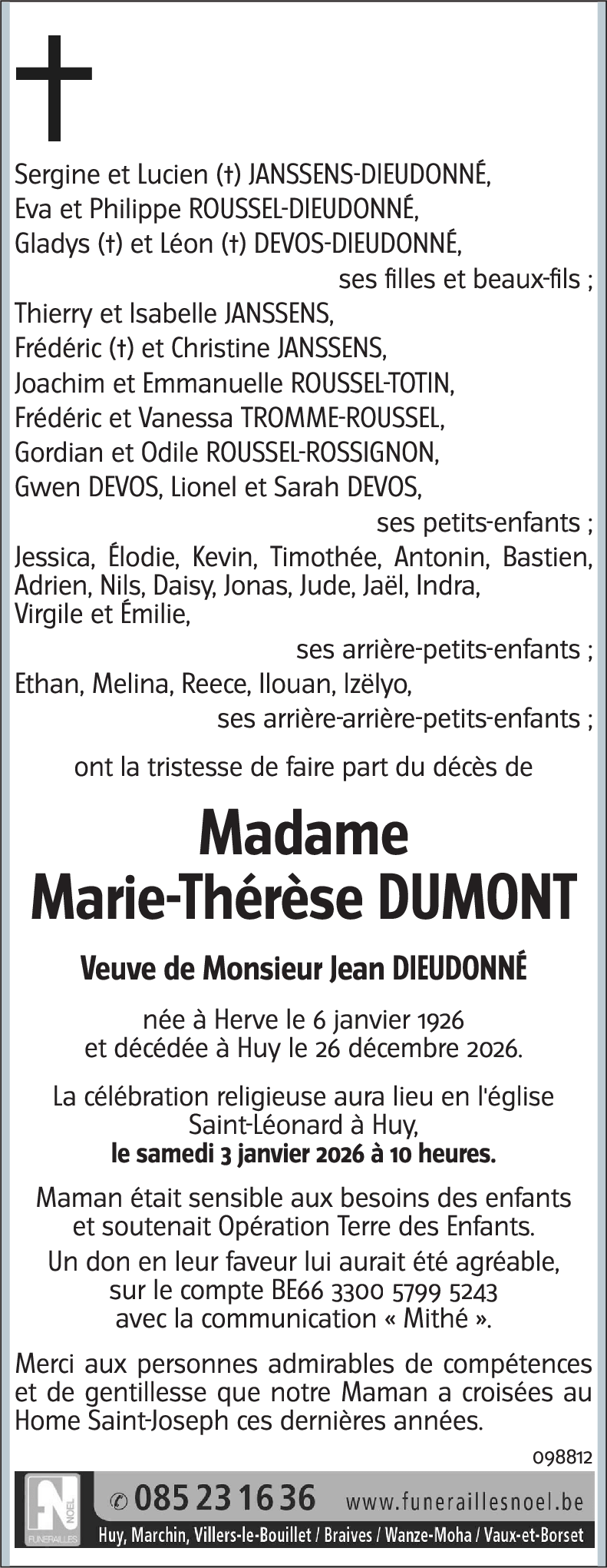 Marie-Thérèse DUMONT