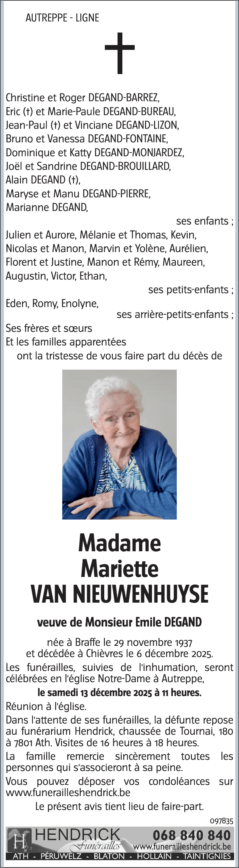 Mariette VAN NIEUWENHUYSE