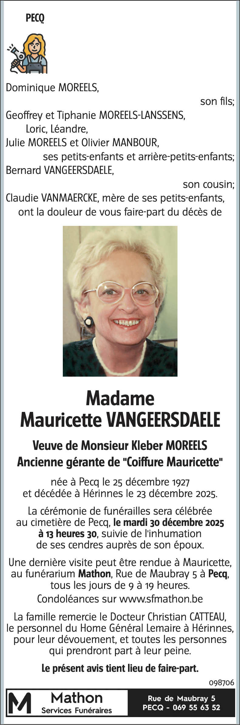 Mauricette VANGEERSDAELE