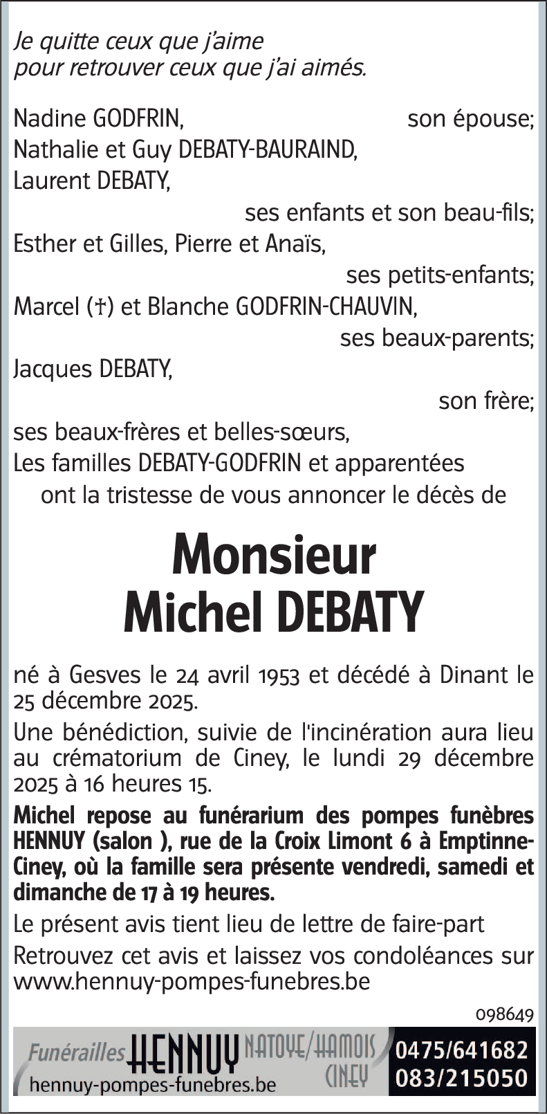 Michel DEBATY