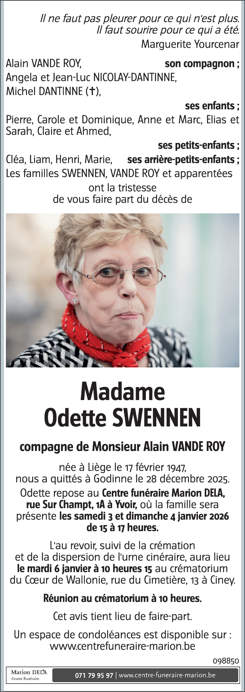 Odette SWENNEN