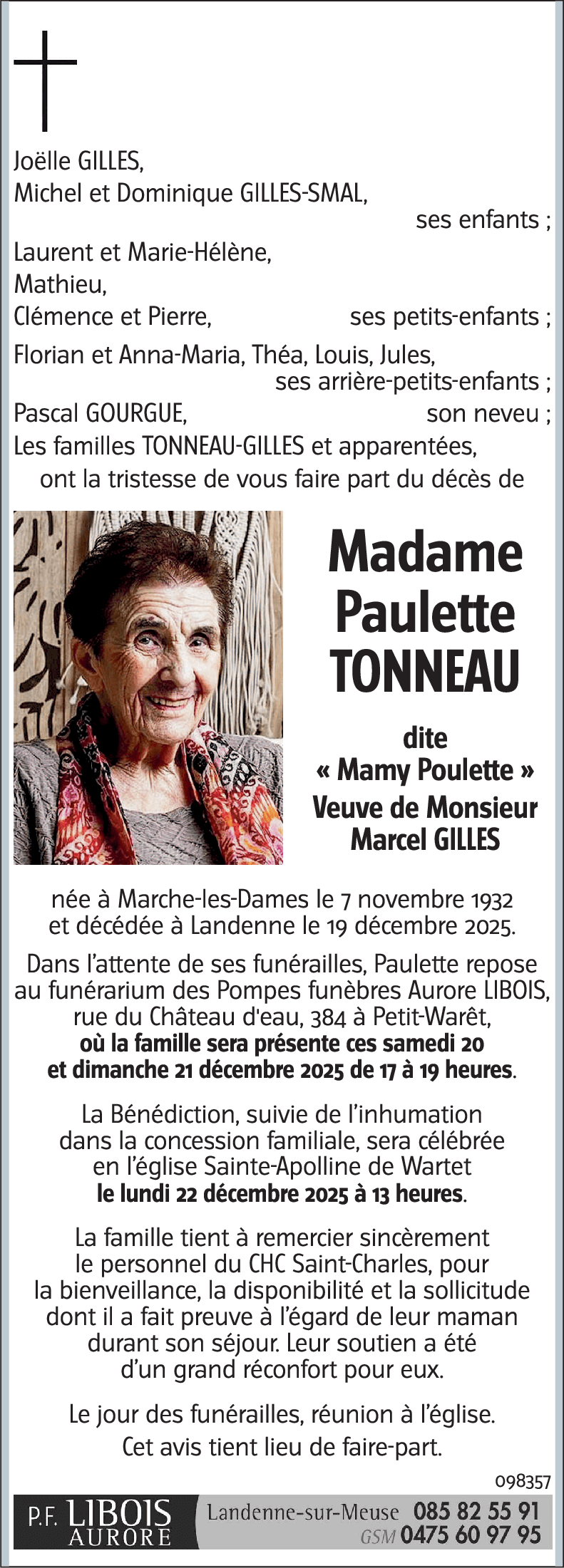Paulette TONNEAU