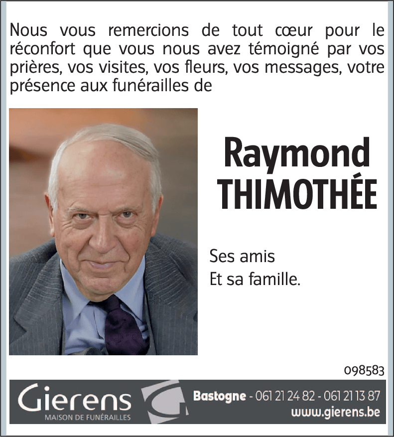 Raymond THIMOTHÉE