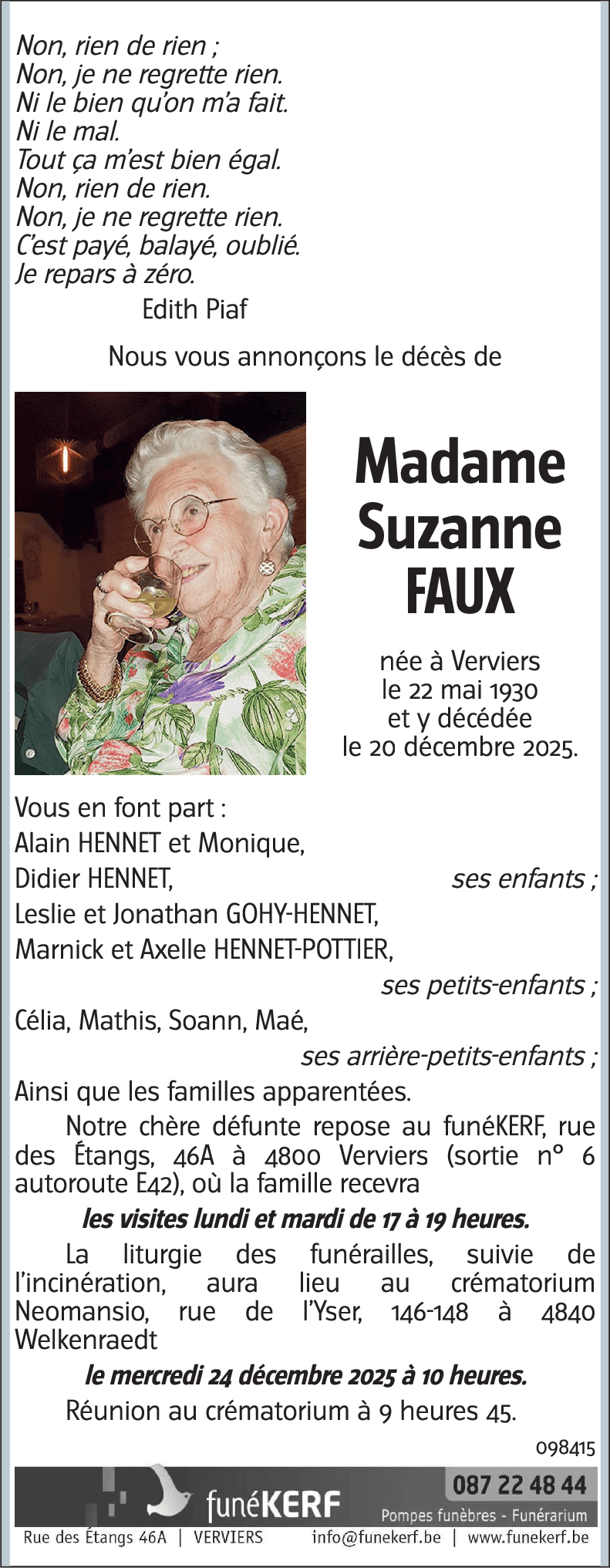Suzanne Faux
