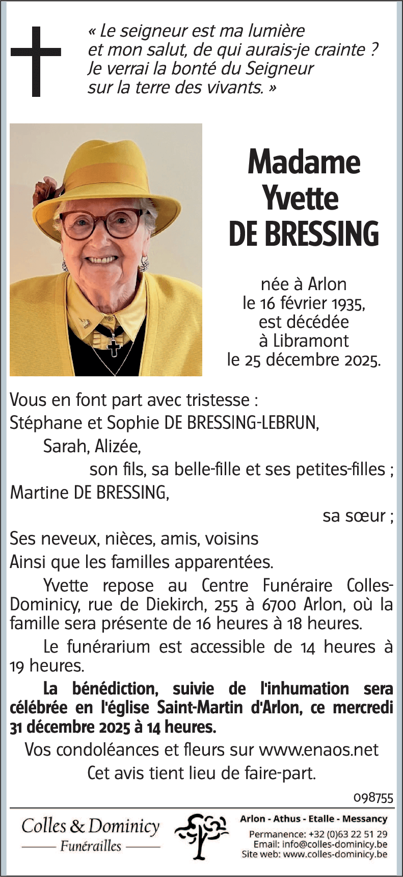 Yvette De Bressing