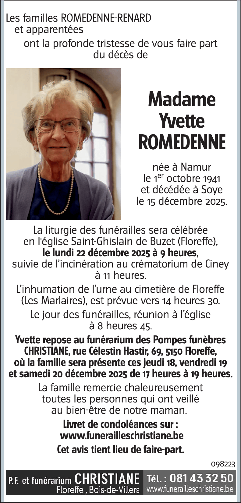 Yvette ROMEDENNE