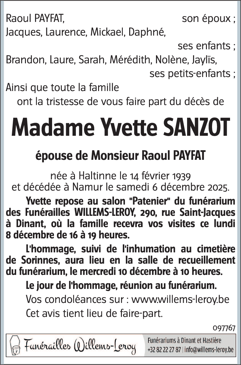 Yvette SANZOT