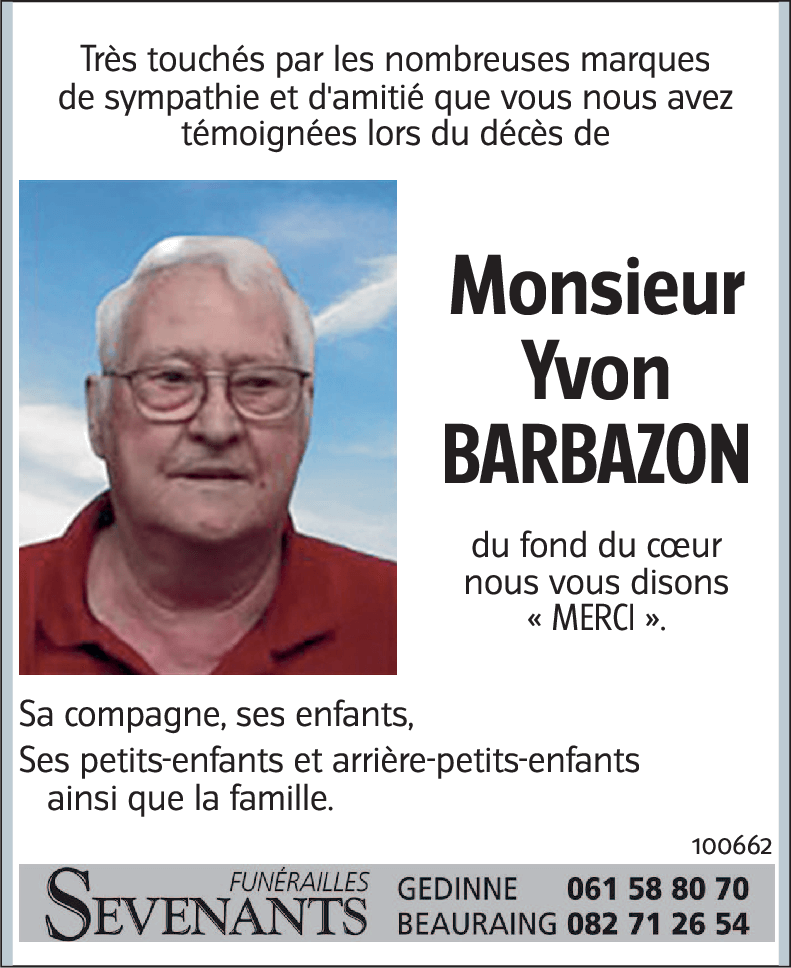 Yvon BARBAZON