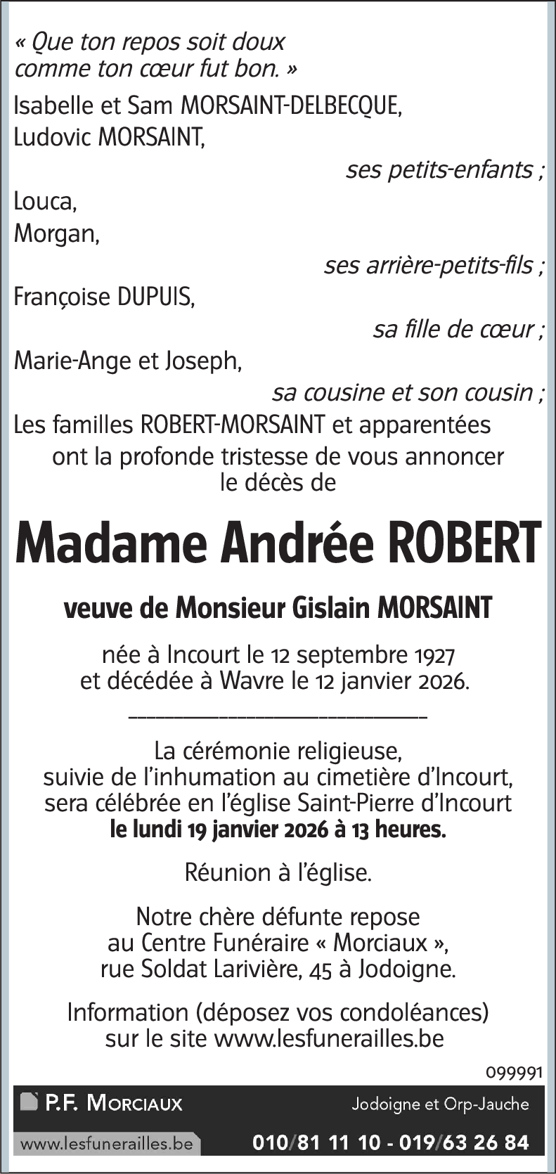 Andrée ROBERT