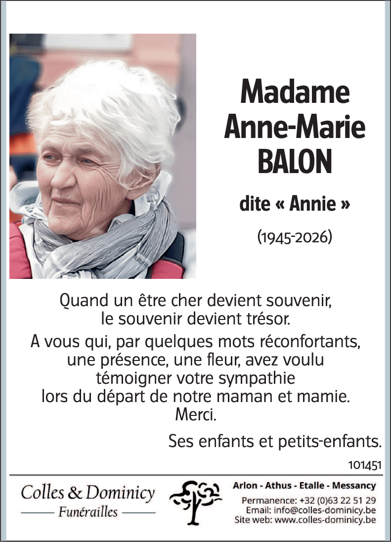 Anne-Marie BALON