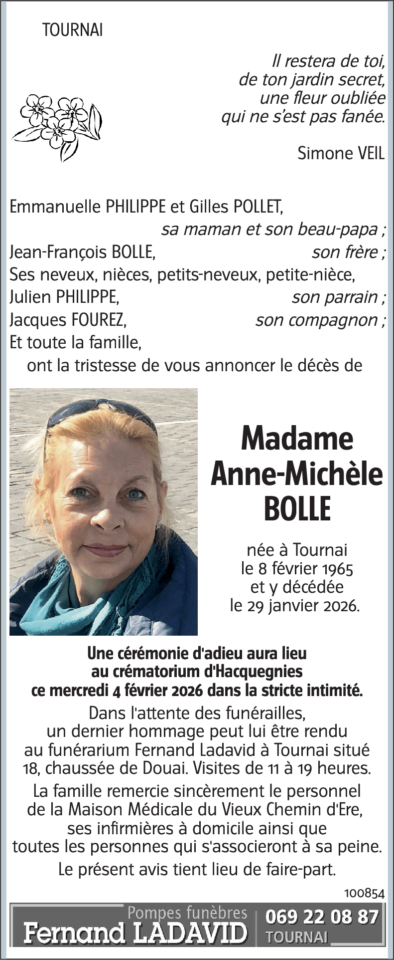 Anne-Michèle BOLLE