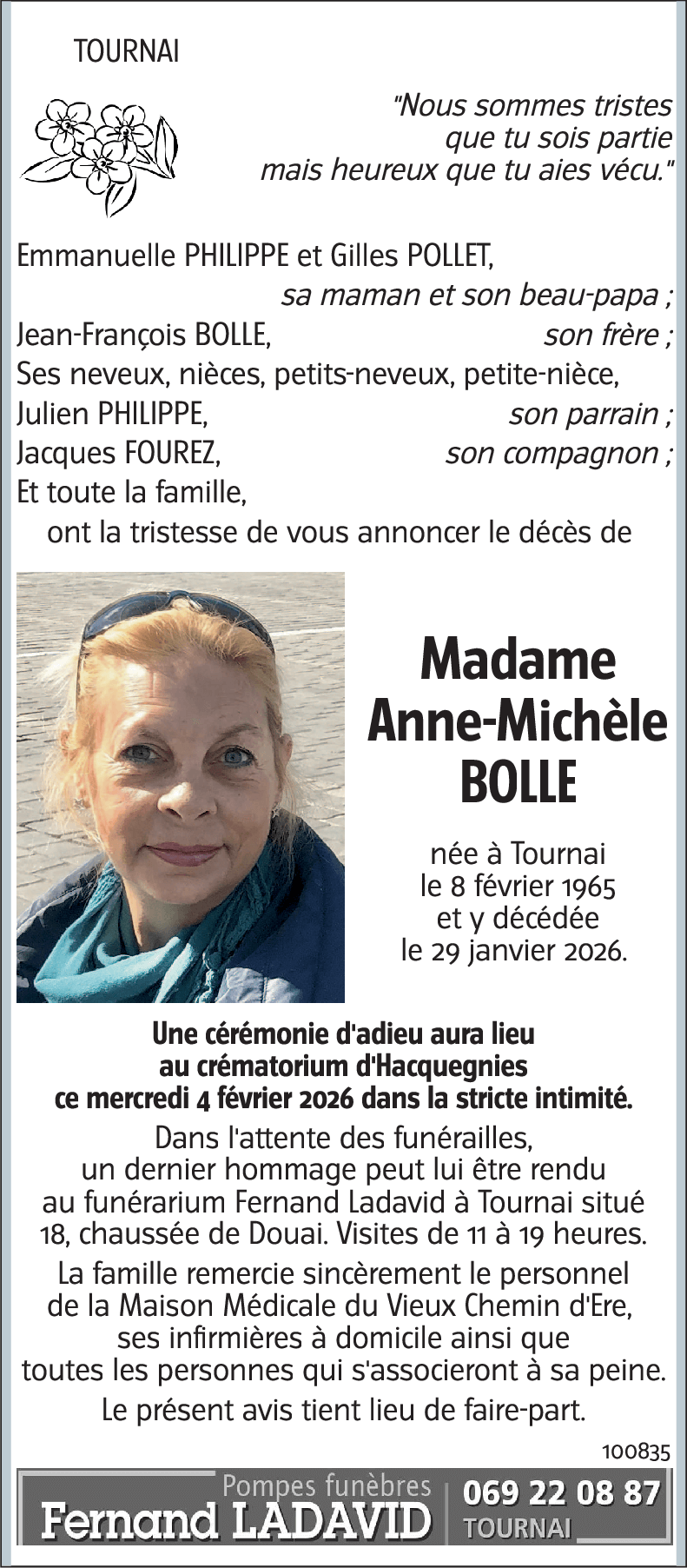 Anne-Michèle BOLLE