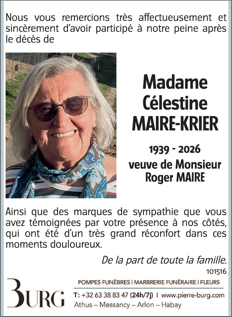 Célestine MAIRE-KRIER