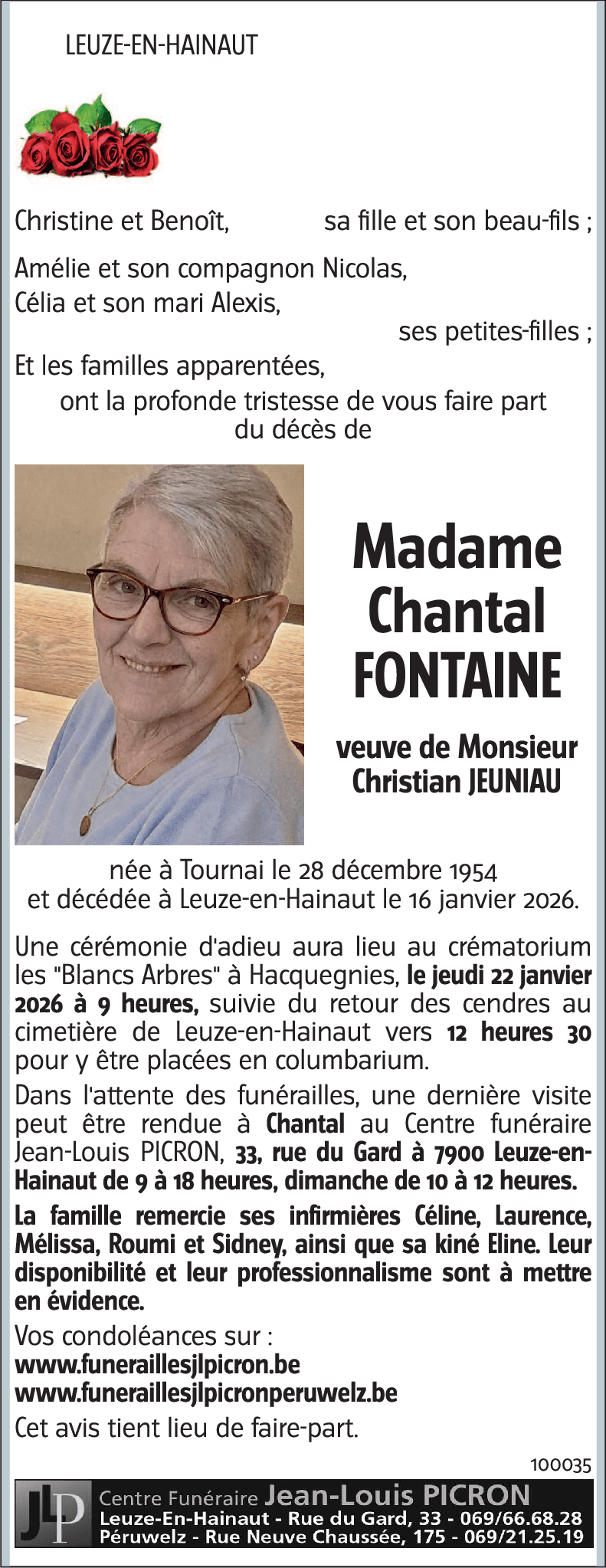 Chantal FONTAINE