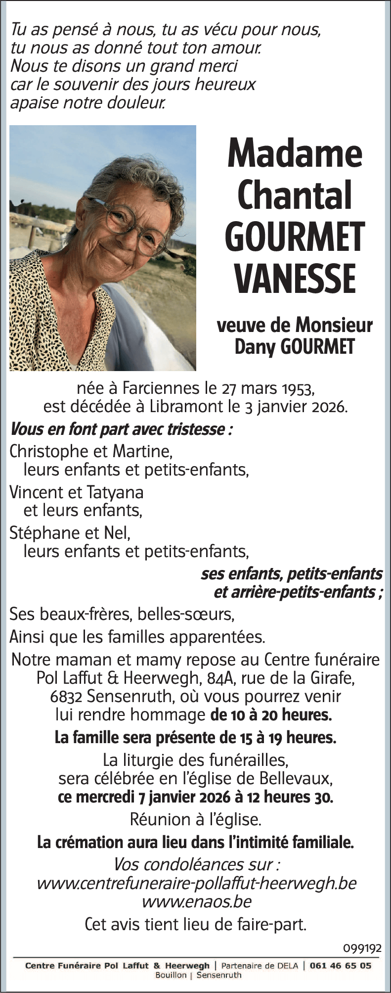 Chantal GOURMET-VANESSE