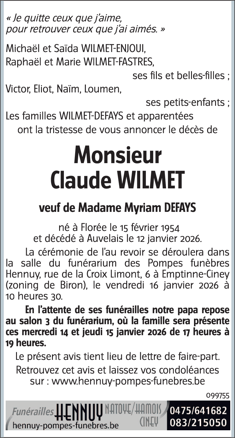 Claude WILMET