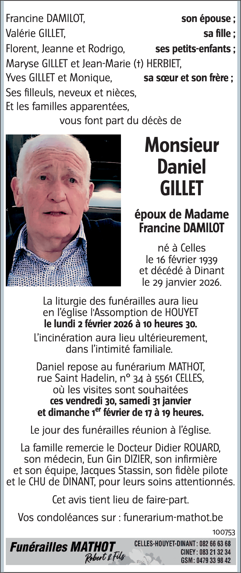 Daniel GILLET