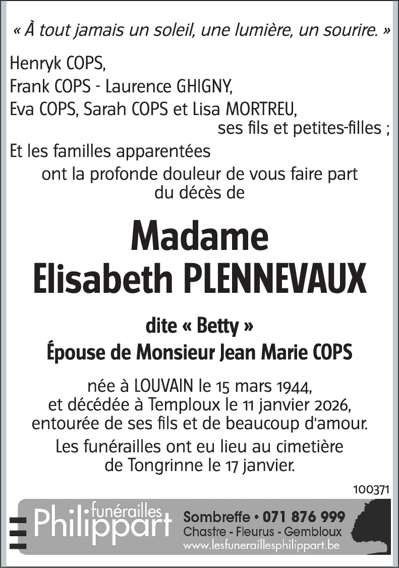 Elisabeth PLENNEVAUX