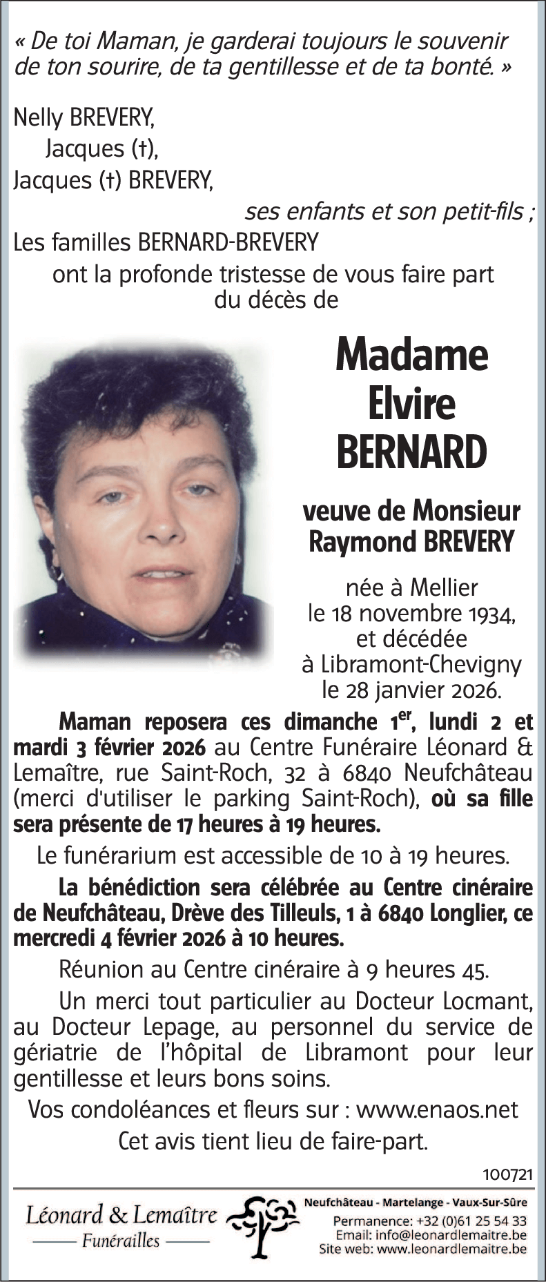 Elvire BERNARD