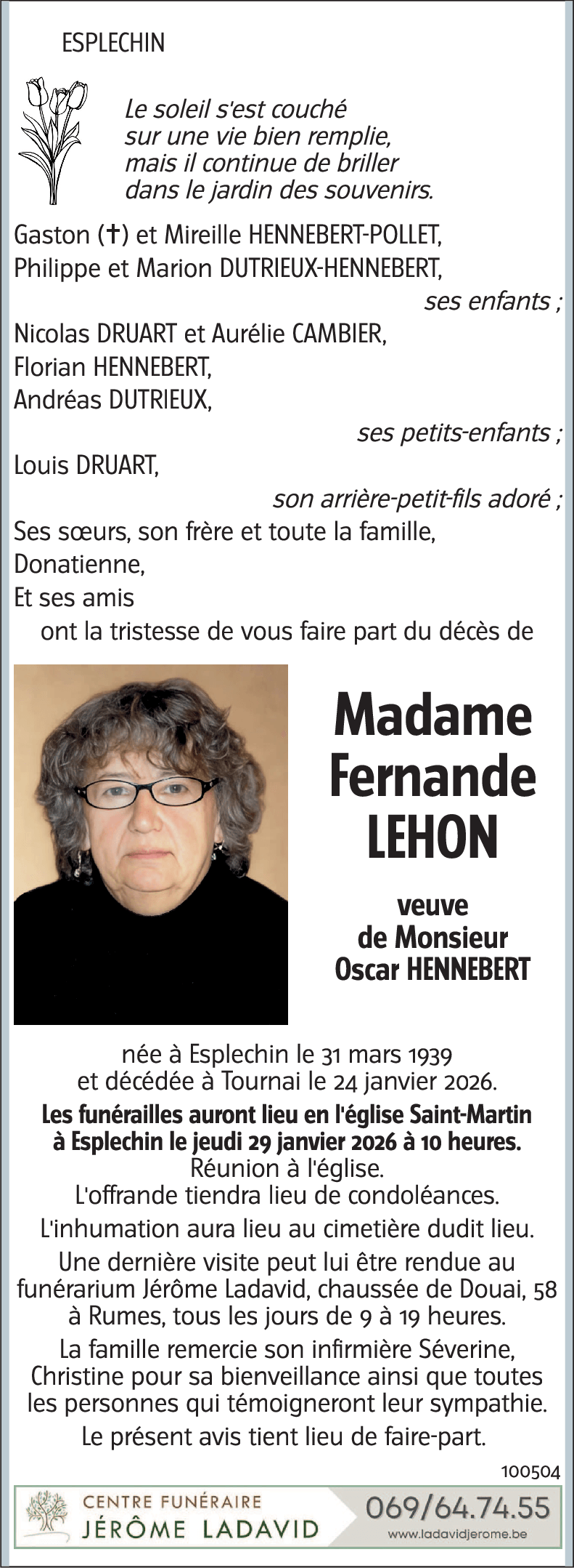 Fernande LEHON