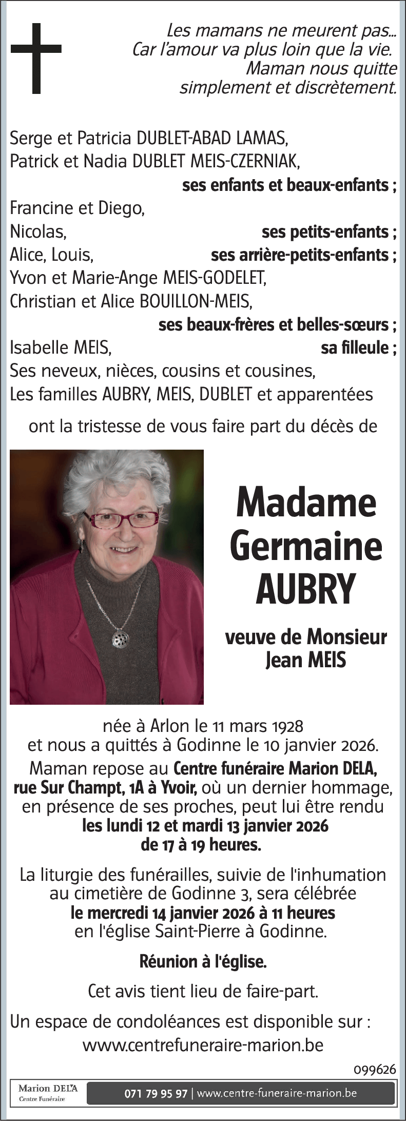 Germaine AUBRY