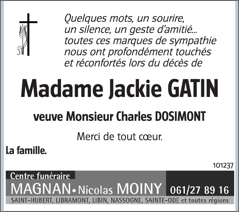 Jackie GATIN