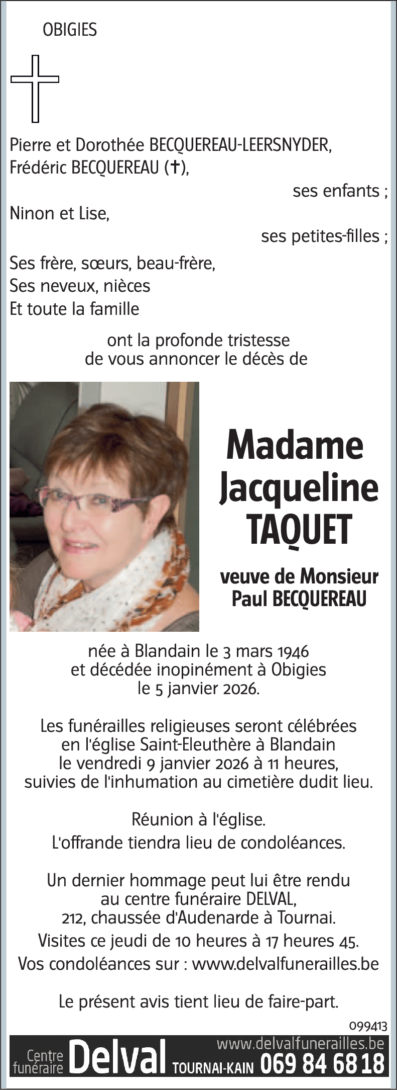 Jacqueline TAQUET