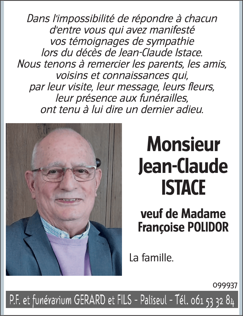 Jean-Claude ISTACE