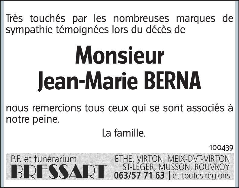 Jean-Marie BERNA