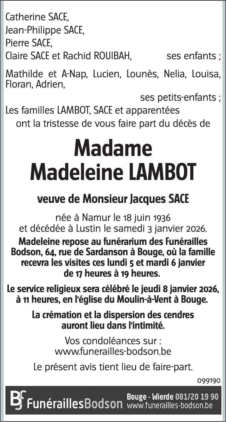 Madeleine LAMBOT