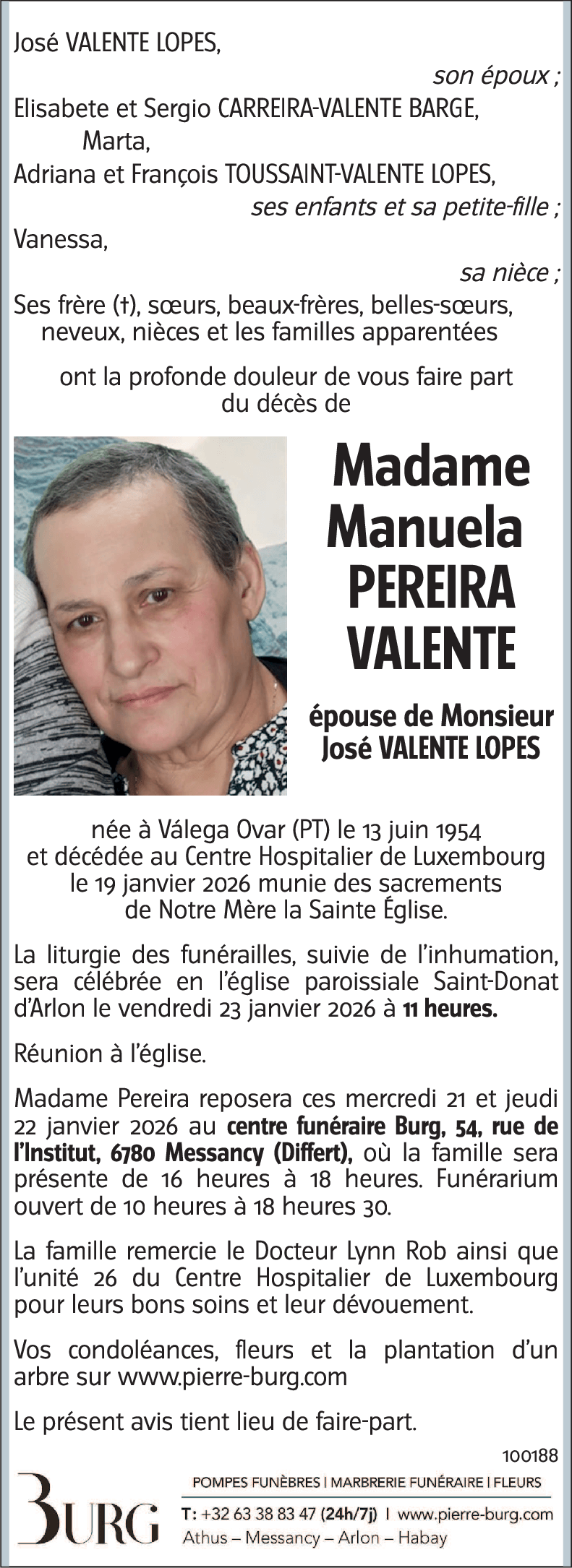 Manuela PEREIRA VALENTE