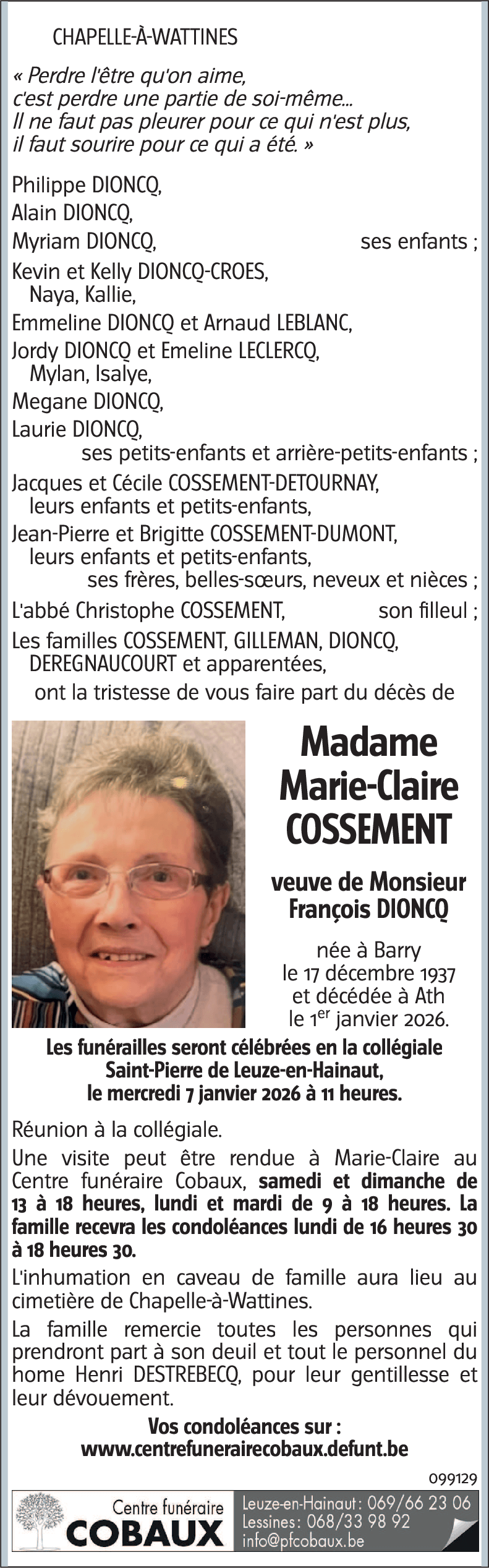 Marie-Claire Cossement